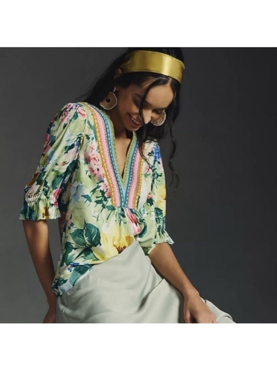 Anthropologie Tops - Anthropologie Bl-nk Blank London Secret Garden Stephanie Top XS